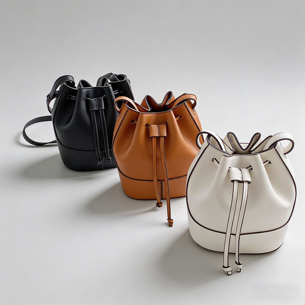 Classic Drawstring Bucket Crossbody Bag