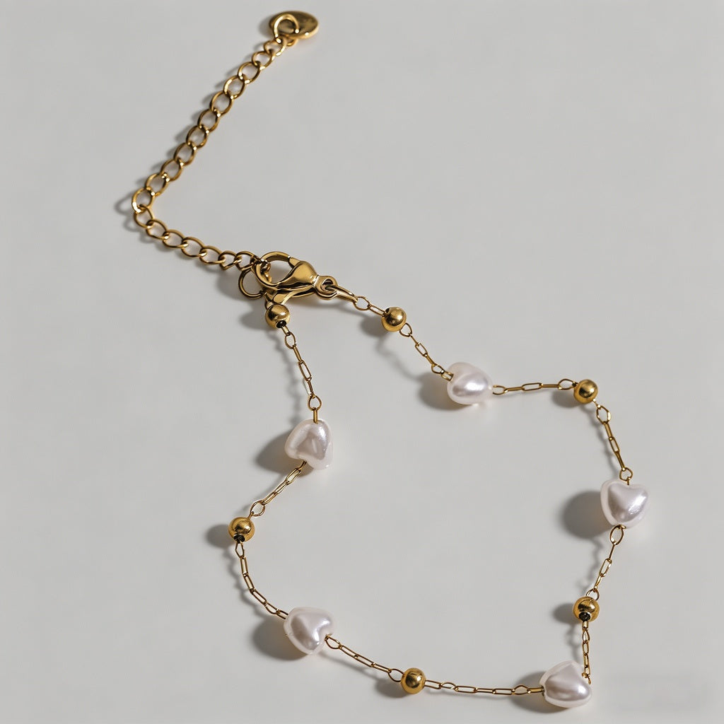 Baroque Pearl Dainty Gold Bracelet