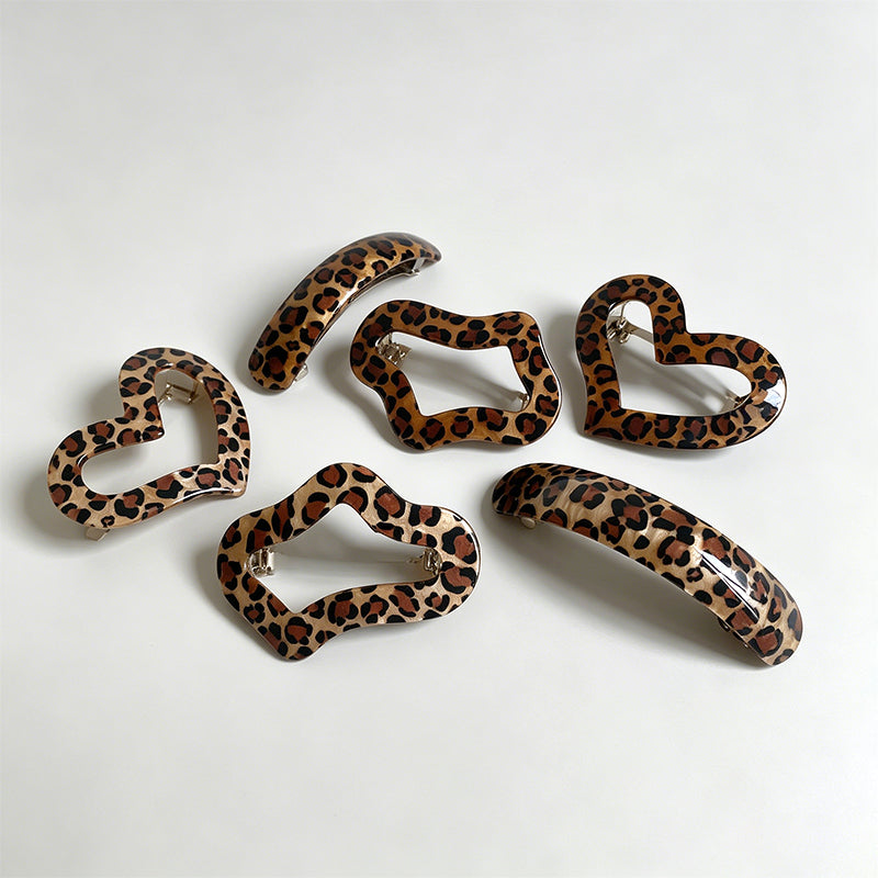 Classic Leopard‑Print Hair Acc - Shopdayla Wholesale - #3202