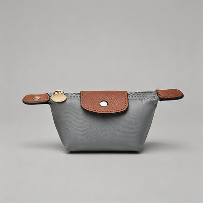 Mini Leather-Accent Coin Pouch - Shopdayla Wholesale - #3474