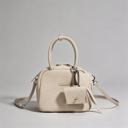 Boston-Style Mini Leather Bag - Shopdayla Wholesale - #2466