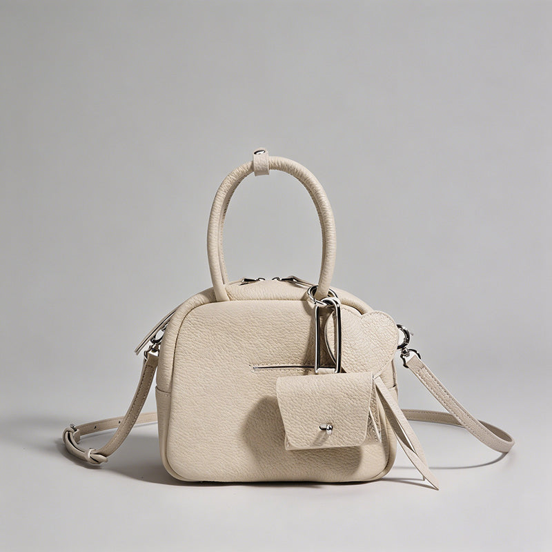 Boston-Style Mini Leather Bag - Shopdayla Wholesale - #2466