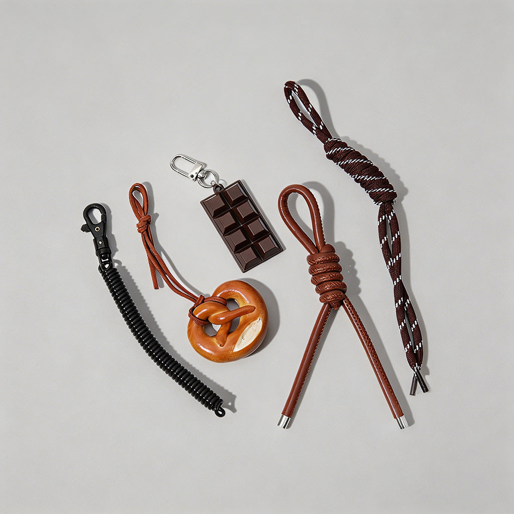 Chocolate & Pretzel Bag Charm