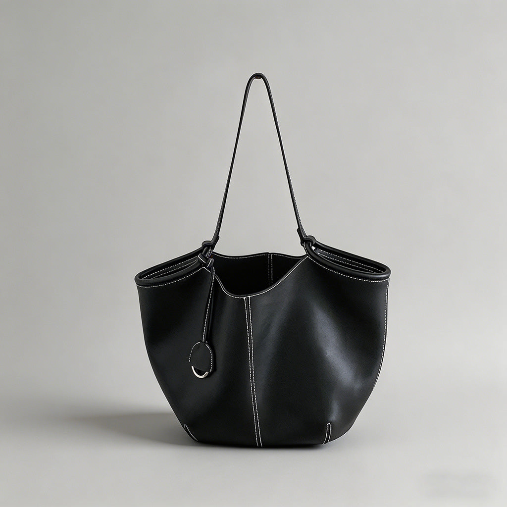 Minimalist Stitch Detail Tote - Shopdayla Wholesale - #7506