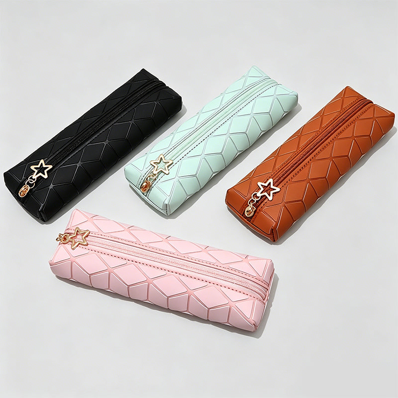 Fresh Geometric Stitched Leath - Shopdayla Wholesale - #0258