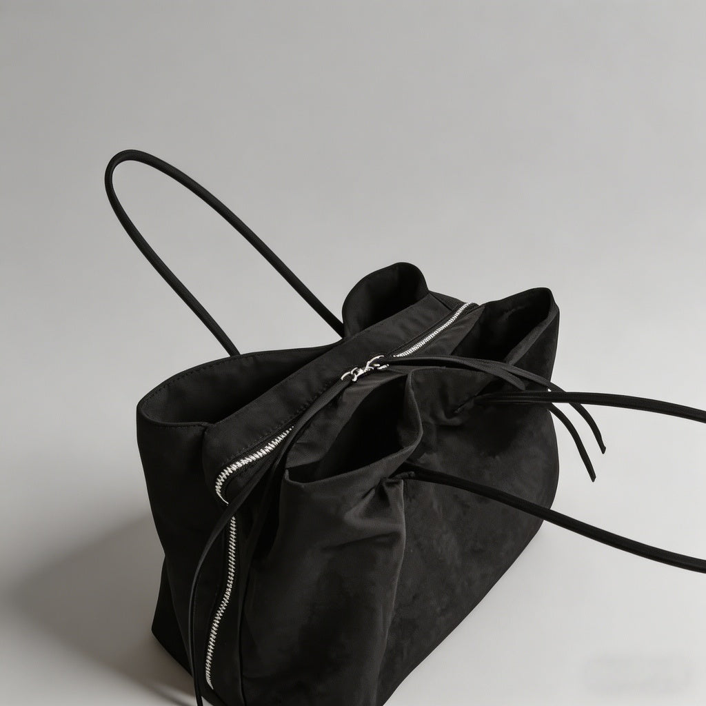 Solid Color Nylon Tote Bag - Shopdayla Wholesale - #3362