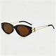 Coffee Frame / Gold Temples / Brown Lenses / One Size