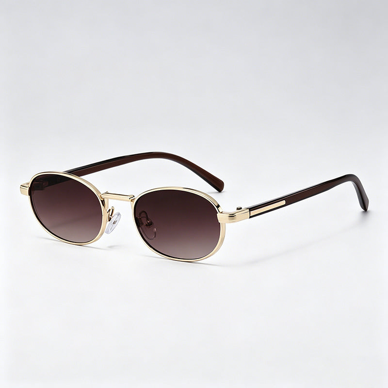 Gradient Oval Frame Sunglasses - Shopdayla Wholesale - #3346