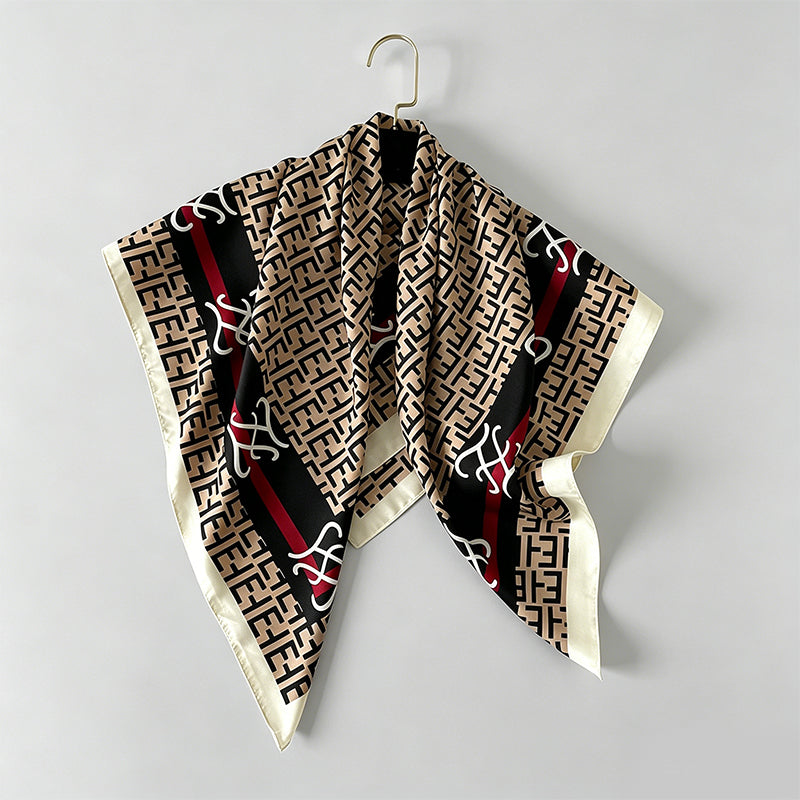 Animal‑Stripe Print Large Squa - Shopdayla Wholesale - #9602