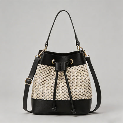 Woven Mini Bucket Bag - Shopdayla Wholesale - #0978