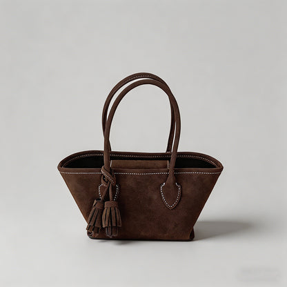Vintage Suede Mini Tote Bag - Shopdayla Wholesale - #0978