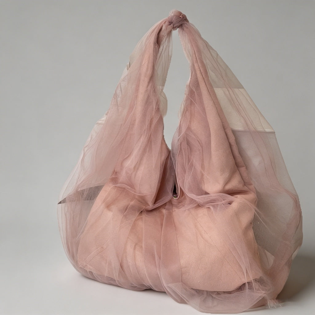 Tulle Mesh Tote Bag - Shopdayla Wholesale - #5874