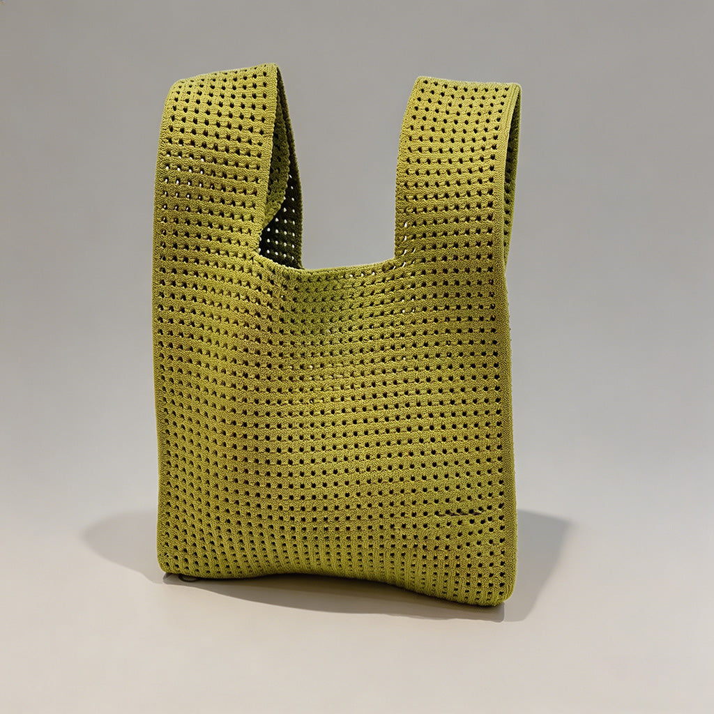 Hollow Out Knit Tote Bag - Shopdayla Wholesale - #4834