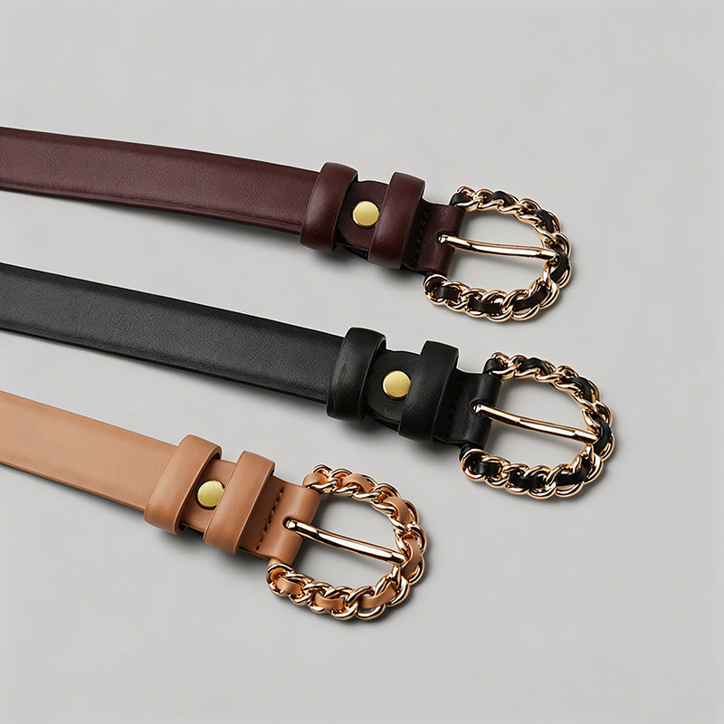 Chic Chain Buckle Minimalist P - Shopdayla Wholesale - #4162