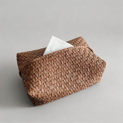 Faux Straw Tissue Box