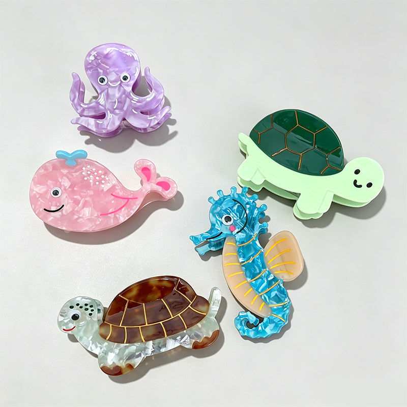 Lovely Ocean Animal Hair Claw - Shopdayla Wholesale - #1618