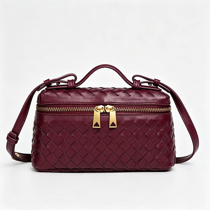 Hand‑Woven Box‑Style Crossbody - Shopdayla Wholesale - #2530