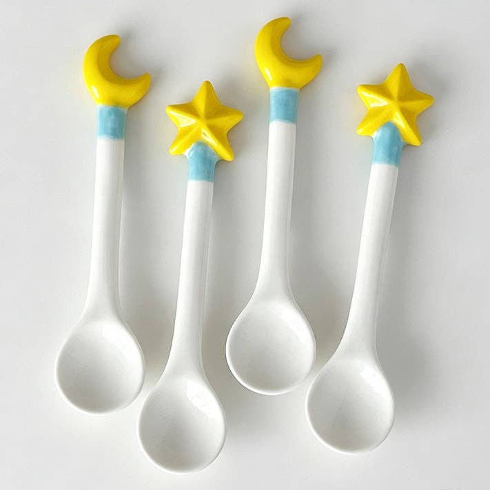 Lovely Christmas Ceramic Star Moon