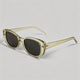 Transparent Green Frame / Gray Lens / One Size