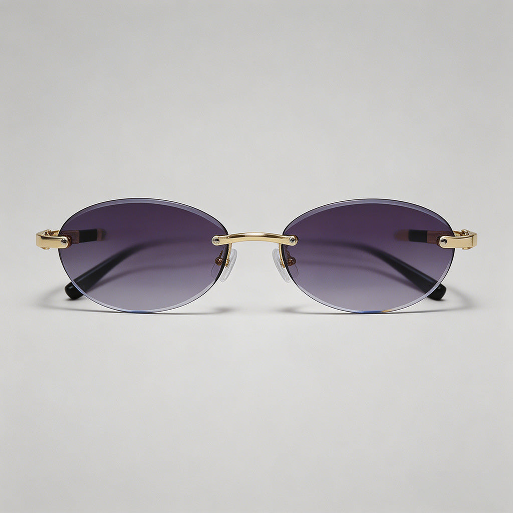 Rimless Oval Sunglasses - Shopdayla Wholesale - #3106