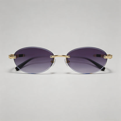 Rimless Oval Sunglasses - Shopdayla Wholesale - #3106