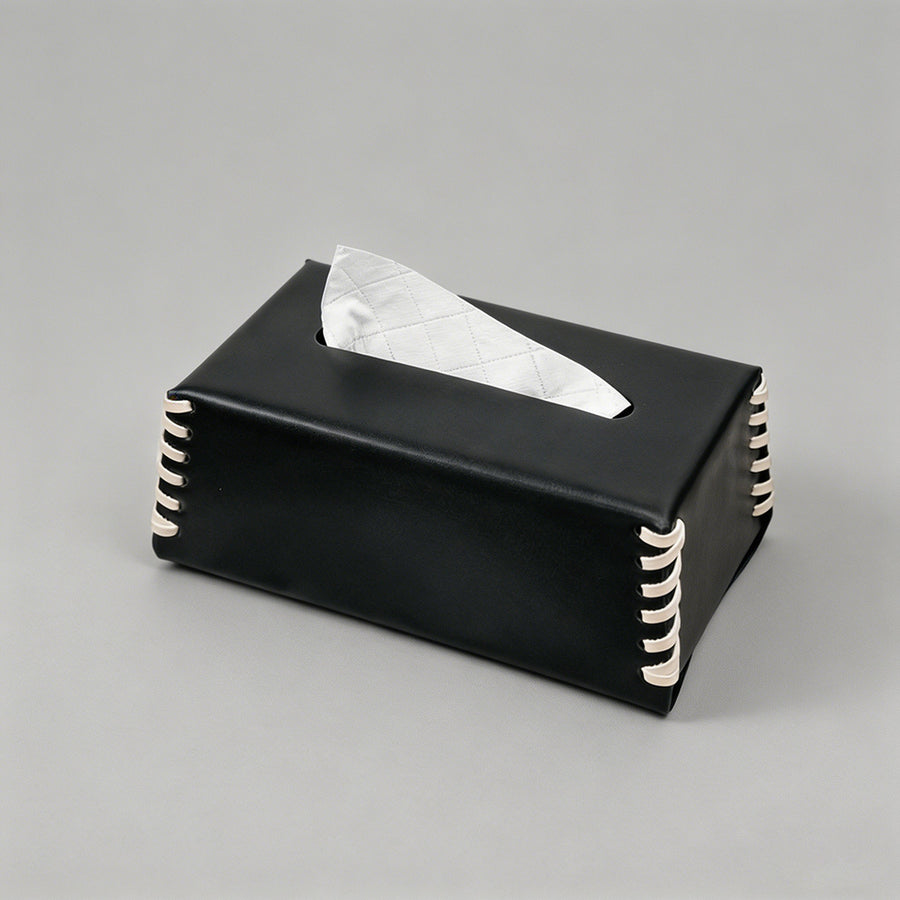 Leather Stitch Tissue Box Cove - Shopdayla Wholesale - #2130