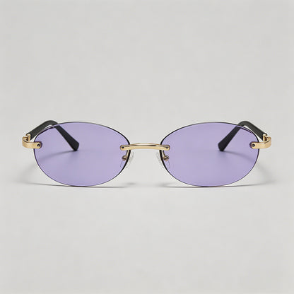 Rimless Oval Sunglasses - Shopdayla Wholesale - #8642