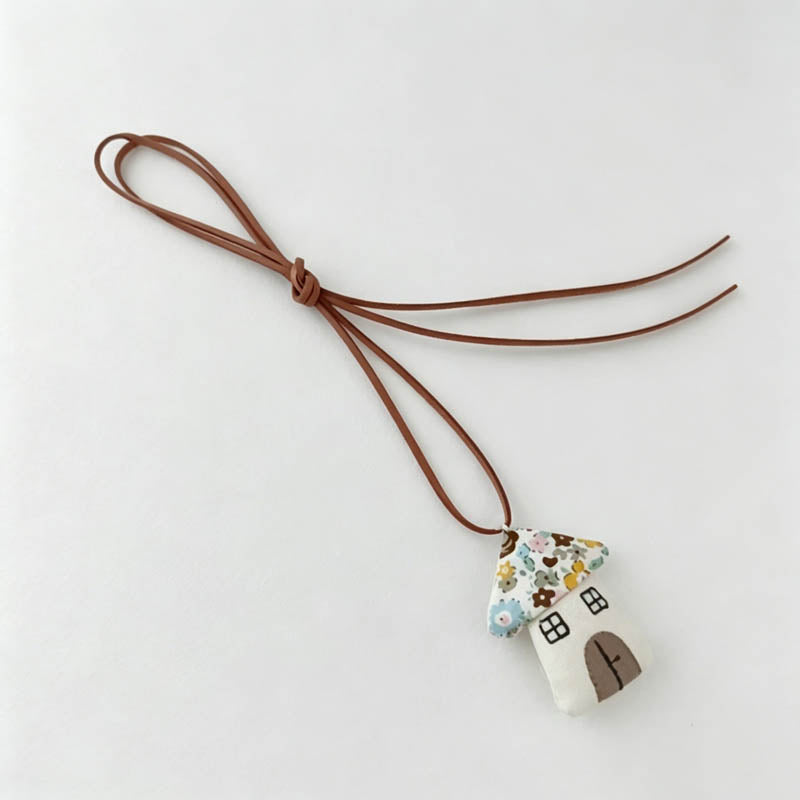 Cartoon Fabric Pendant Necklac - Shopdayla Wholesale - #9730