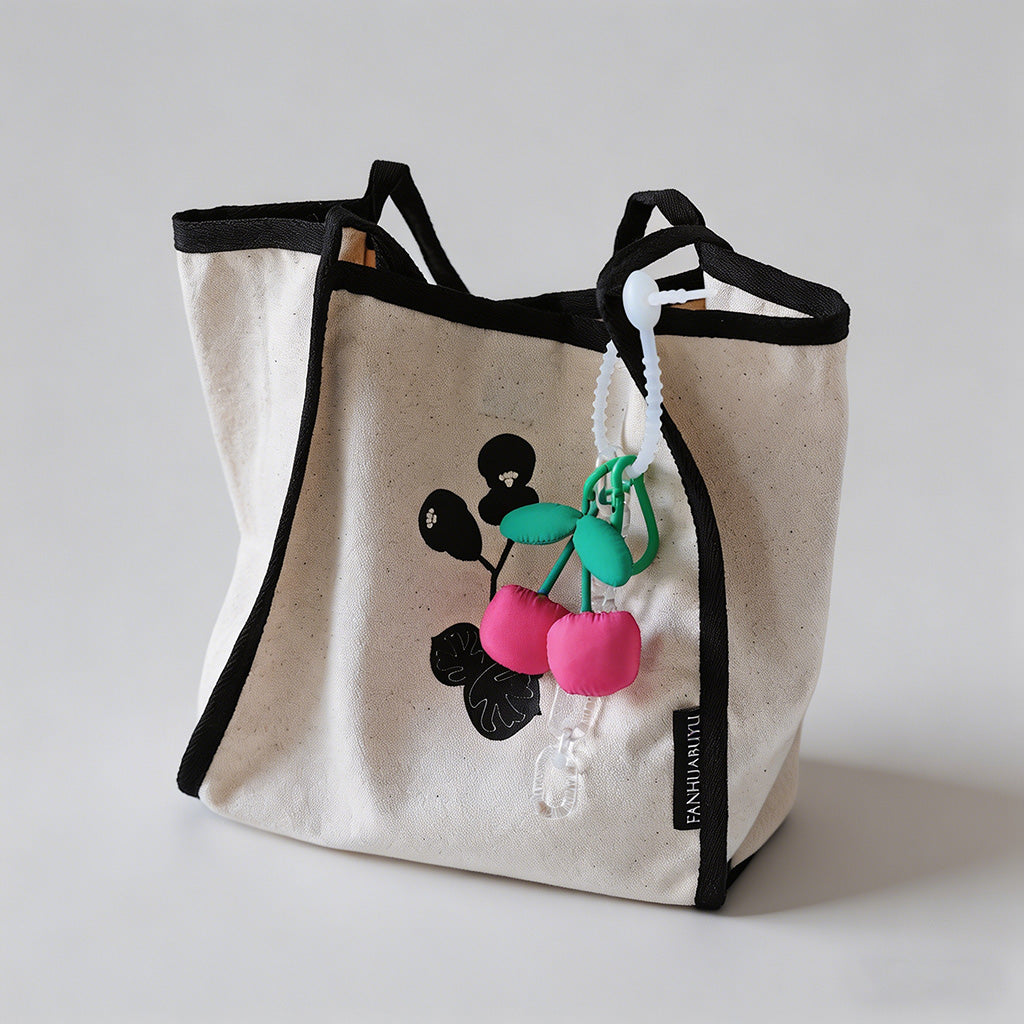 Cute Puffy Cherry Bag Charm & - Shopdayla Wholesale - #7682