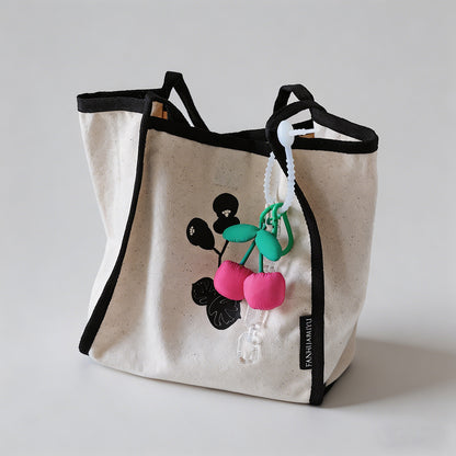 Cute Puffy Cherry Bag Charm & - Shopdayla Wholesale - #7682