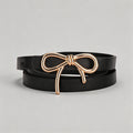 Bow Accent Skinny Belt - Shopdayla Wholesale - #6258