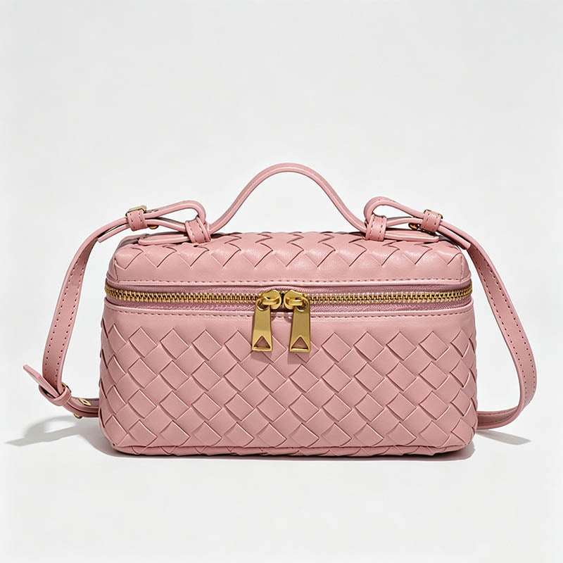 Hand‑Woven Box‑Style Crossbody - Shopdayla Wholesale - #7618