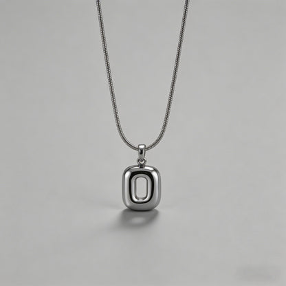 3 D Bubble Letter Necklace