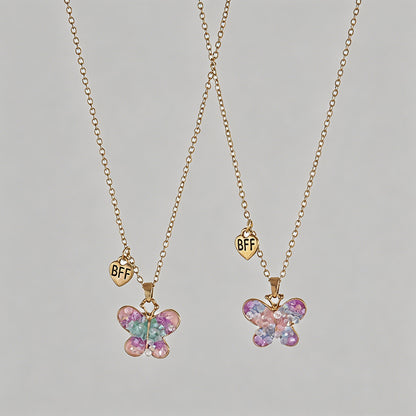 Butterfly BFF Friendship Neckl - Shopdayla Wholesale - #2514