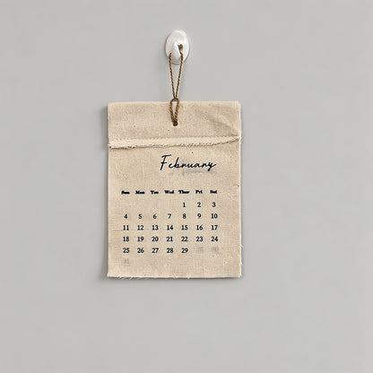Linen Fabric Calendar - Shopdayla Wholesale - #1298