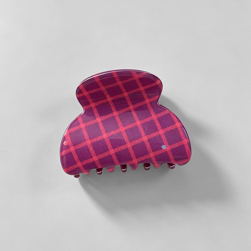 Elegant Rose Pink Plaid Patter - Shopdayla Wholesale - #4994