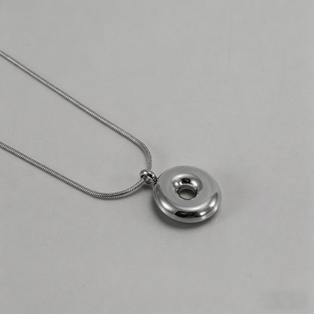3D Bubble Letter Initial Necklace