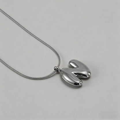 3D Bubble Letter Initial Neckl - Shopdayla Wholesale - #7426