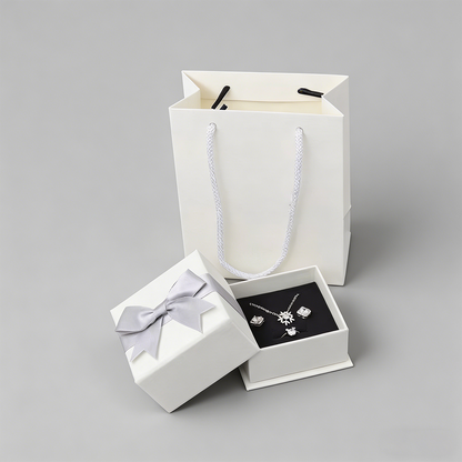 Silver Plated Baguette & Round - Shopdayla Wholesale - #1362