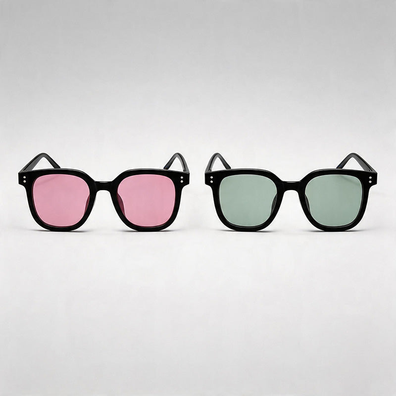 Black Frame Square Sunglasses