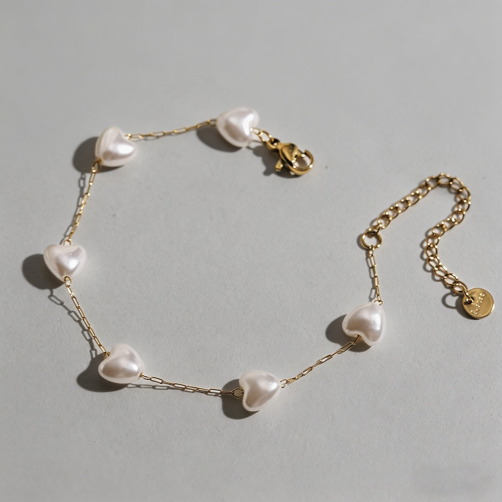 Baroque Pearl Dainty Gold Brac - Shopdayla Wholesale - #8338