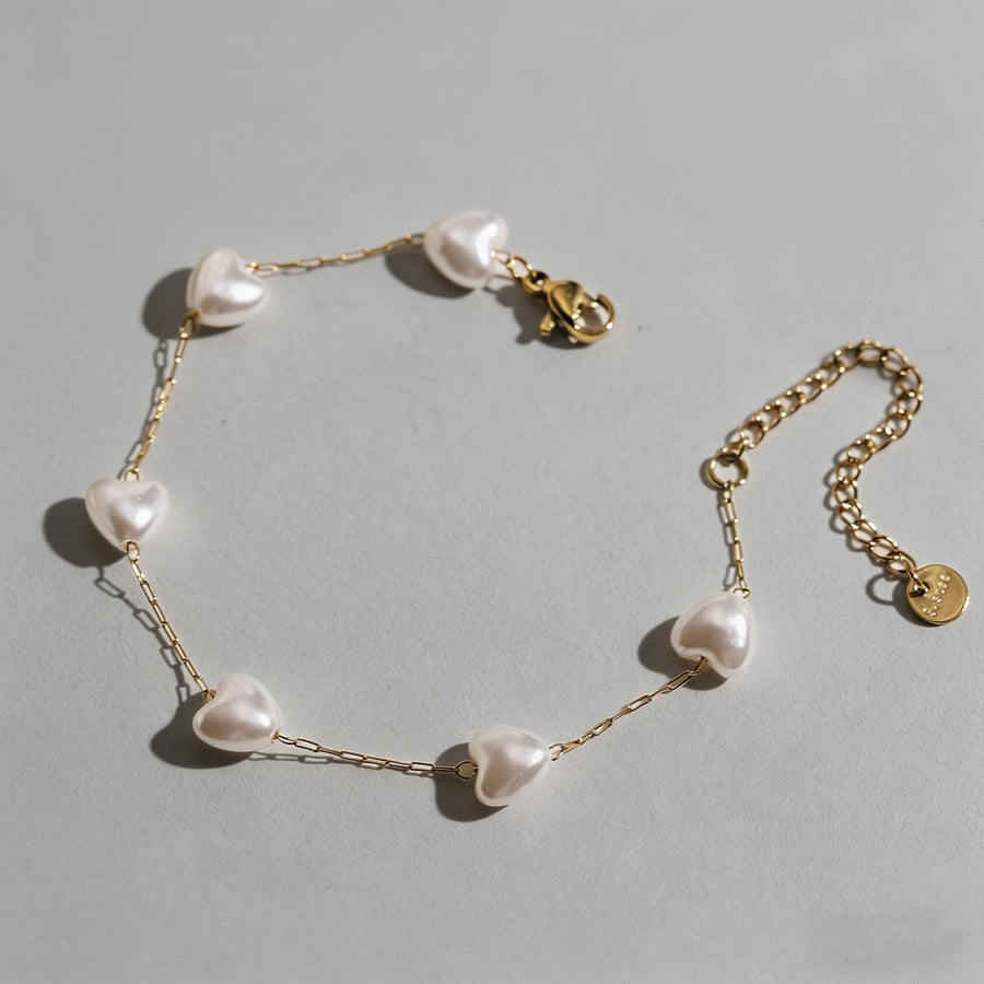 Baroque Pearl Dainty Gold Brac - Shopdayla Wholesale - #8338