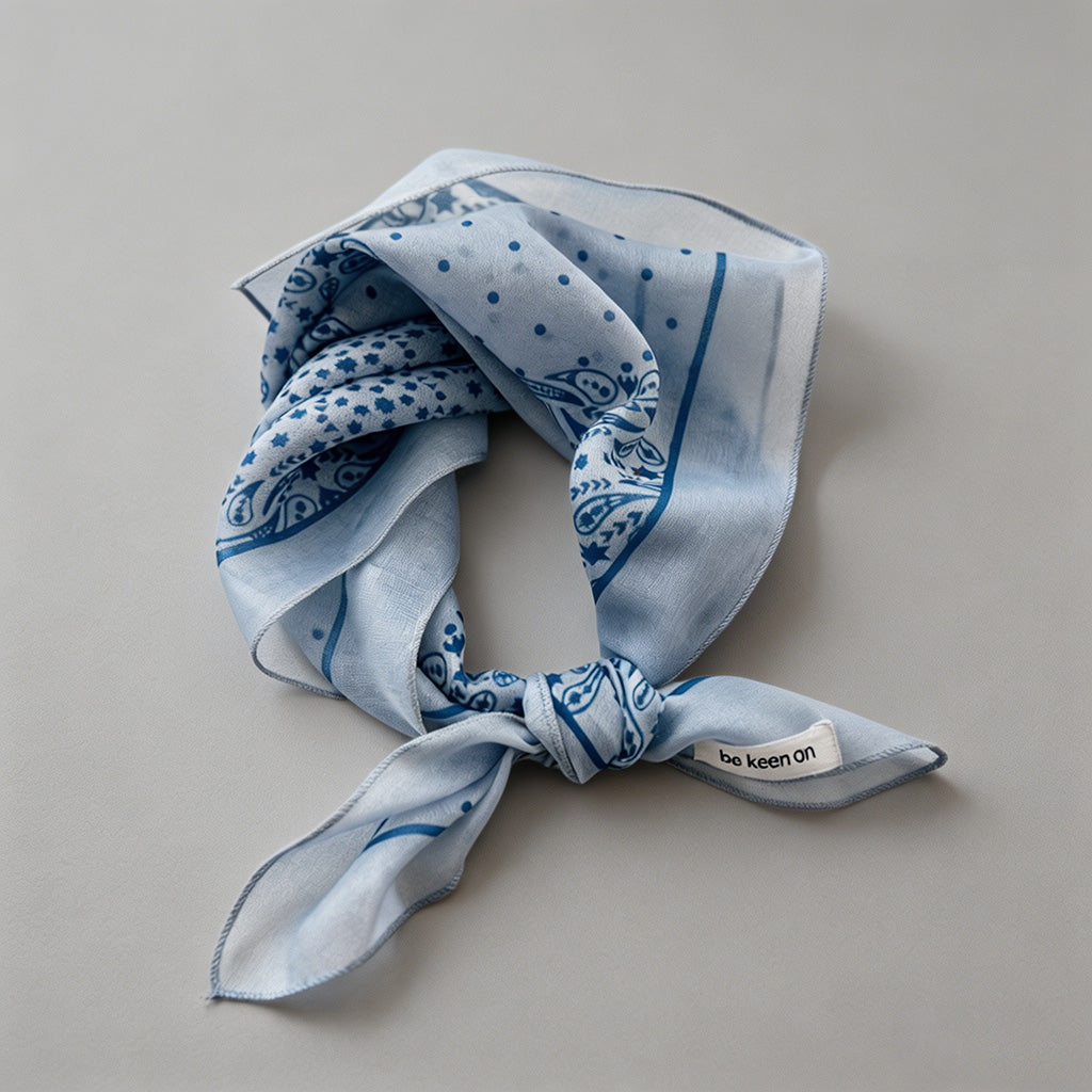 Vintage Soft Blue Floral Print - Shopdayla Wholesale - #0962