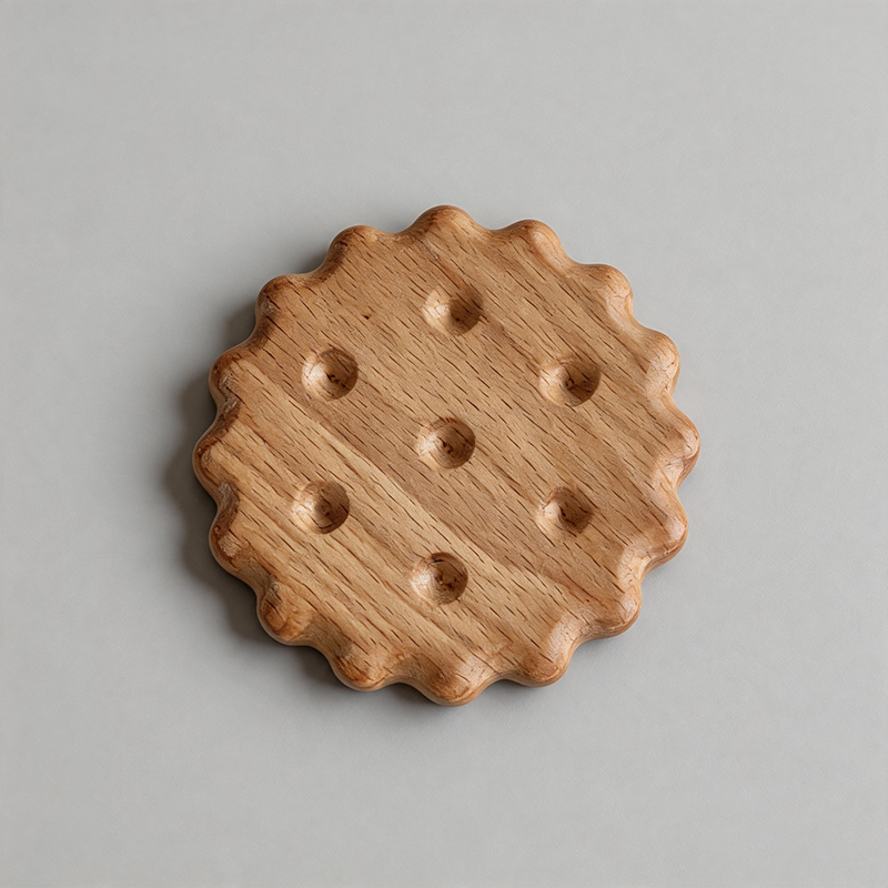 Creative Solid Wood Biscuit‑Sh - Shopdayla Wholesale - #2882