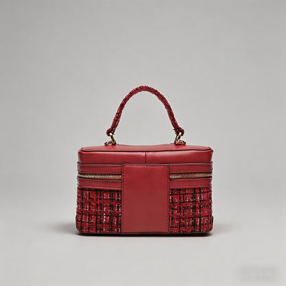 Tweed Vanity Case Crossbody Ba - Shopdayla Wholesale - #4226