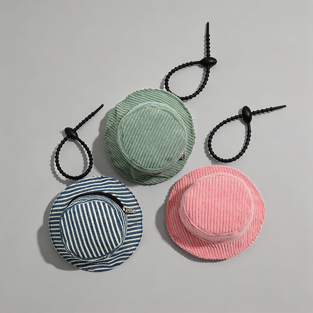 Corduroy Bucket Hat Shaped Min - Shopdayla Wholesale - #4578