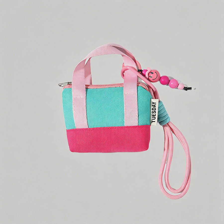 Colorblock Mini Tote Pouch - Shopdayla Wholesale - #5490