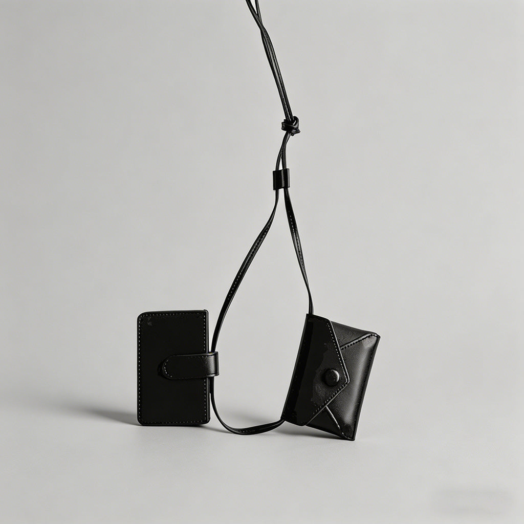 Minimalist Dual-Pouch Genuine - Shopdayla Wholesale - #7602