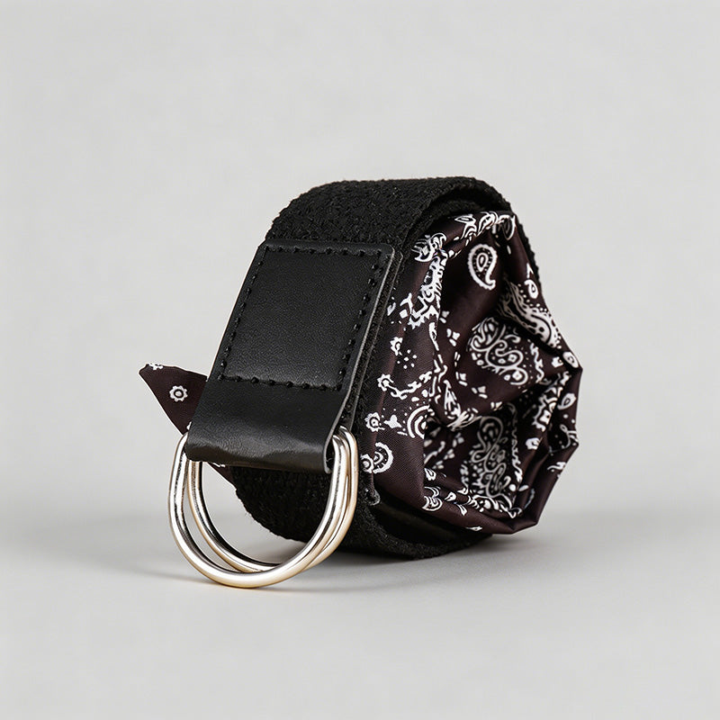 Canvas Scarf D-Ring Belt - Shopdayla Wholesale - #6834