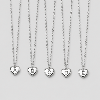 26 Letters Heart Initial Neckl - Shopdayla Wholesale - #7090